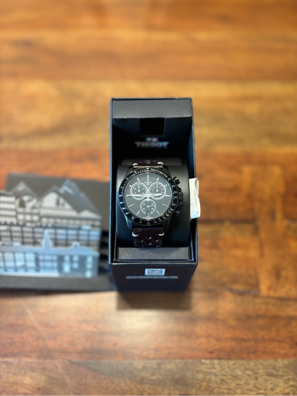 Tissot Black Chronograph with Black Dial and Strap